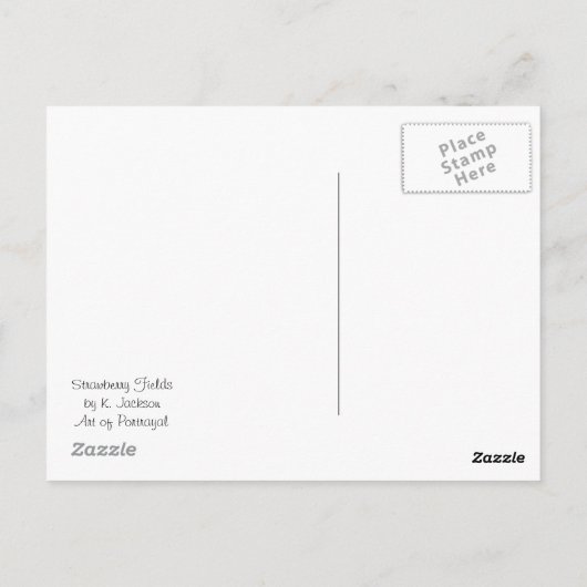 Strawberry Fields-Briefkaart Briefkaart (Achterkant)