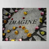 Strawberry Fields in Central Park Poster (Voorkant)