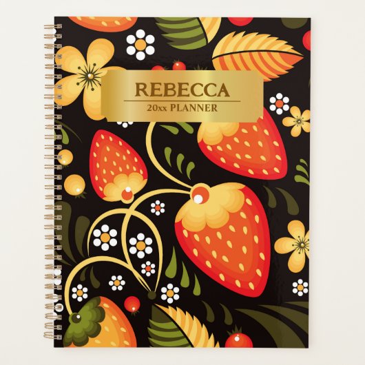 Strawberry Fields Khokhloma 2025 Planner (Voorkant)