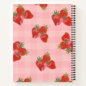 Strawberry Fields Notebook | Cute Fruit Aesthetic Notitieboek (Achterkant)