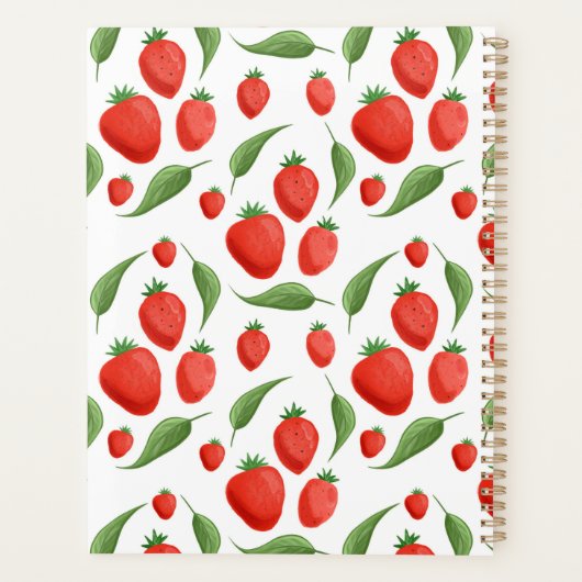 Strawberry Fields Pattern Spiral Planner (Achterkant)