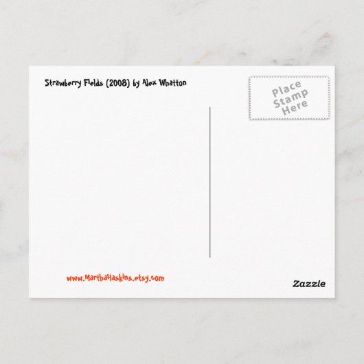 Strawberry Fields POW Briefkaart (Achterkant)