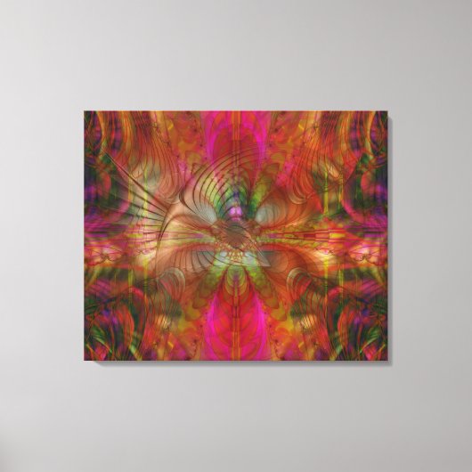 Strawberry Fields Psychedelic Abstract Canvas Afdruk (Voorkant)