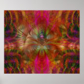 Strawberry Fields Psychedelic Abstract Poster (Voorkant)
