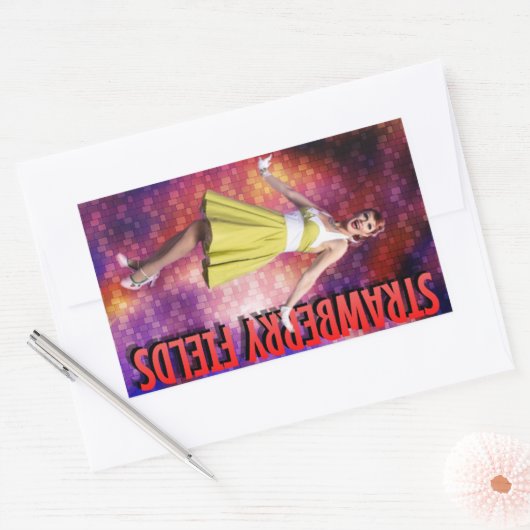 Strawberry Fields Tall Photo Sticker (Envelop)