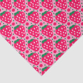 Strawberry First Birthday Celebration Tissuepapier (Detail)