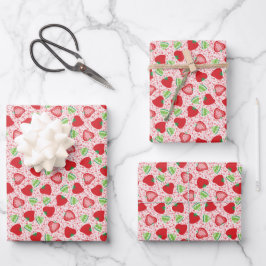 Strawberry Fizz wrapvellen papier Inpakpapier Vel