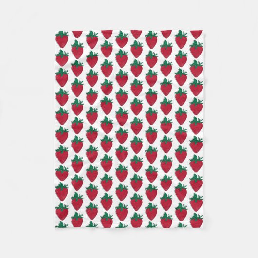 Strawberry Fleece Blanket (Voorkant)