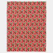 Strawberry Fleece Blanket (Voorkant)