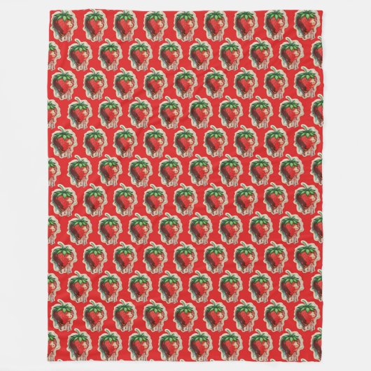 Strawberry Fleece Blanket (Voorkant)