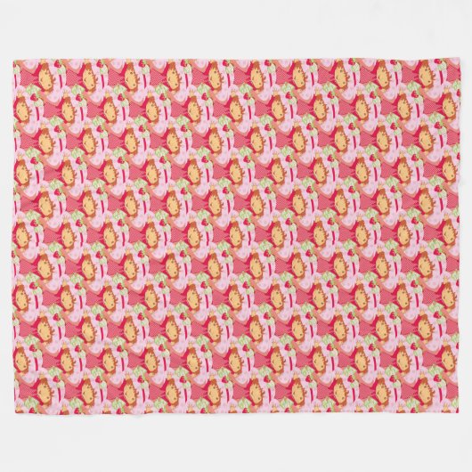 Strawberry Fleece Deken (Voorkant (Horizontaal))