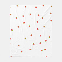 Strawberry Fleece Deken