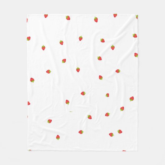 Strawberry Fleece Deken (Voorkant)