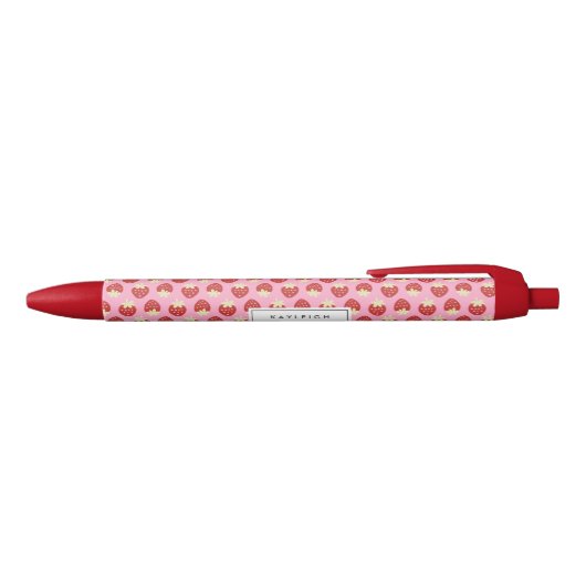Strawberry Flip Aangepaste pen (Bovenkant)