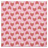 Strawberry Flip on Pink Fabric Stof (Swatch)