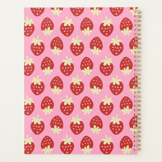 Strawberry Flip Planner (Achterkant)