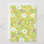 Strawberry Floral Baby shower Invitation Kaart (Achterkant)