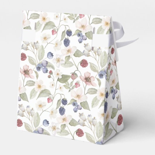 Strawberry Floral Berry Sweet Baby Shower Thank Bedankdoosjes (Achterkant)