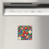 strawberry floral magnet (Insitu (Vaatwasser))