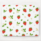 Strawberry floral pattern mouse pad, cute watercol muismat (Voorkant)