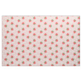 Strawberry Flowers Pink Pattern Stof (Fat Quarter)