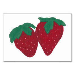 Strawberry Food Reading FlashCards voor volwassene Kaart