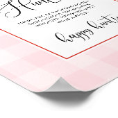 Strawberry Fopspeen jacht baby shower spel Poster (Hoek)