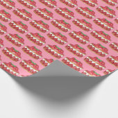 Strawberry Fraisier Cake French Pastry Chef Bakery Cadeaupapier (Hoek)