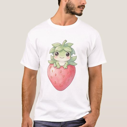 Strawberry Frog 🍓🐸 T-shirt (Voorkant)