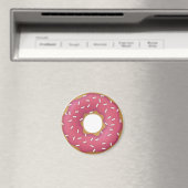 Strawberry Frosted Donut met Sprinkles Magneet (Insitu (Vaatwasser))