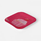 Strawberry Frosting Papieren Bordje (Gebogen)
