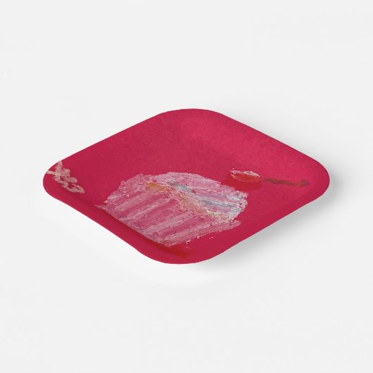 Strawberry Frosting Papieren Bordje (Gebogen)