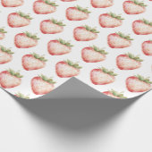 Strawberry Fruit Birthday Cadeaupapier (Hoek)