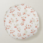 Strawberry Fruit Birthday Rond Kussen (Achterkant)