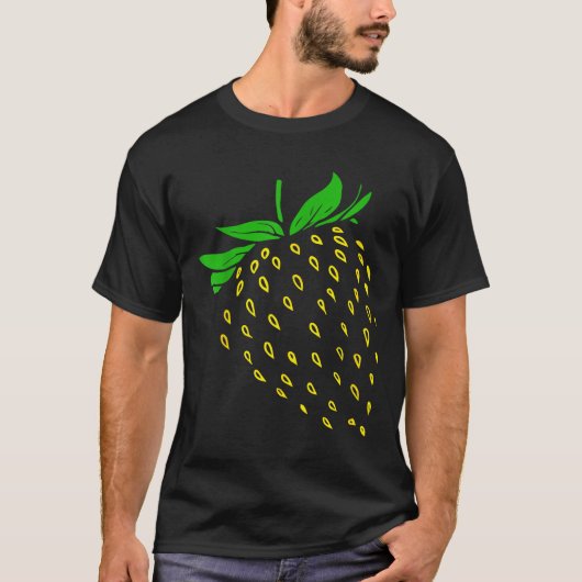 Strawberry Fruit Costume Simple Funny Party  T-shirt (Voorkant)