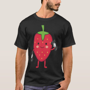 Strawberry Fruit Costuum Workout Bodybuilding Lift T-shirt