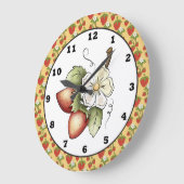 Strawberry Fruit Keukenmuur klok (Hoek)