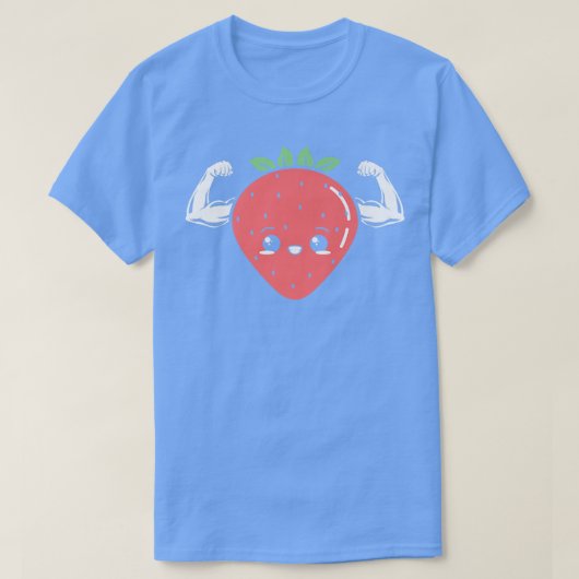 Strawberry Fruit Lover Vegan Vegetarian Healthy T-shirt (Design voorkant)