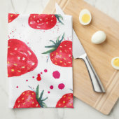 Strawberry Fruity Kitchen Towel Theedoek (Quarter Fold)