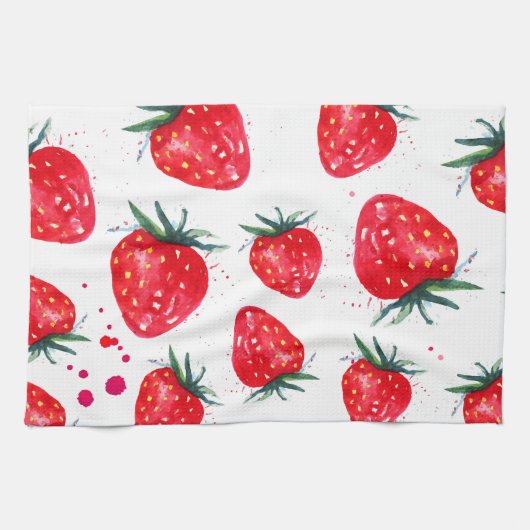 Strawberry Fruity Kitchen Towel Theedoek (Horizontaal)