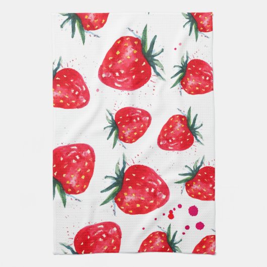 Strawberry Fruity Kitchen Towel Theedoek (Verticaal)