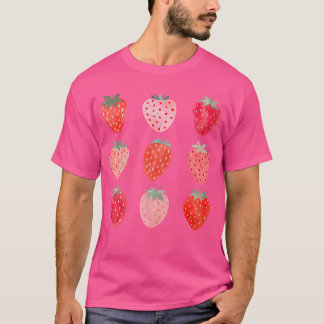 Strawberry Funny Hawaii Summer Vacation Beach Fami T-shirt