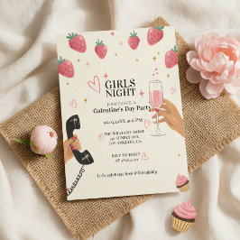 Strawberry Galentine's Girls Night Party  Kaart