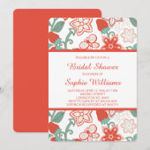 Strawberry Garden Bridal Shower Kaart (Voorkant / Achterkant)