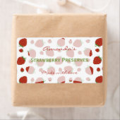 Strawberry gepersonaliseerd inblikken label (Insitu)