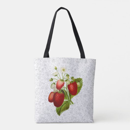 Strawberry gepersonaliseerde Canvas tas kantlook (Achterkant)