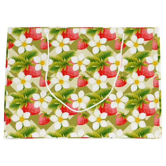 Strawberry Gift Bag Groot Cadeauzakje (Voorkant)