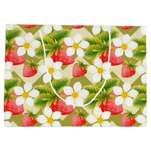 Strawberry Gift Bag Groot Cadeauzakje (Achterkant)