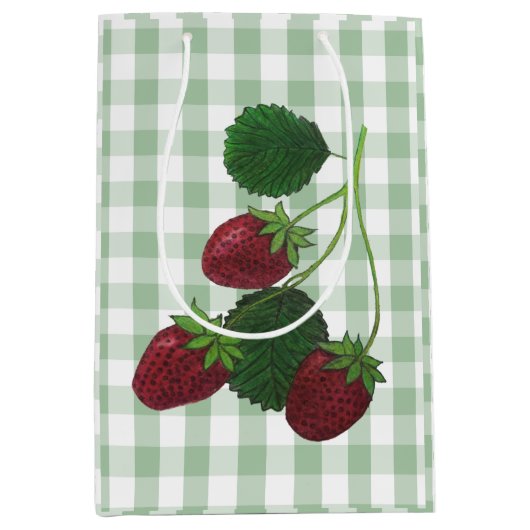 Strawberry Gift Bag Medium Cadeauzakje (Voorkant)