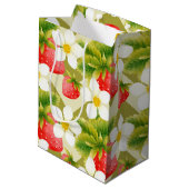 Strawberry Gift Bag Medium Cadeauzakje (Achterkant Gekanteld)